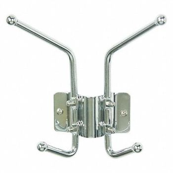GRAINGER APPROVED Coat Rack Silver 3 in D, 45NG74