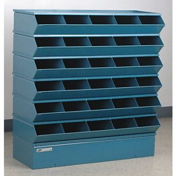STACKBIN J4600 Sectional Bin Unit 30 Blue 39 in H, 45NH53
