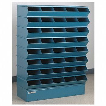 STACKBIN J4602 Sectional Bin Unit 40 Blue 50 in H, 45NH57