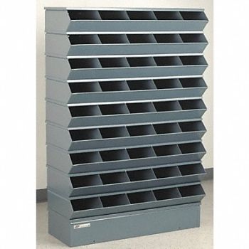 STACKBIN J4603 Sectional Bin Unit 45 Gray 55-1/2 in H, 45NH58