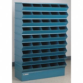 STACKBIN J4603 Sectional Bin Unit 45 Blue 55-1/2 in H, 45NH59