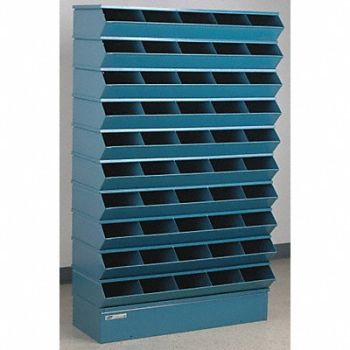 STACKBIN J4605 Sectional Bin Unit 50 Blue 61 in H, 45NH61