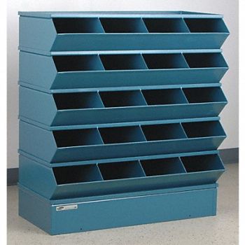 STACKBIN J4606 Sectional Bin Unit 20 Blue 40-5/8 in H, 45NH63
