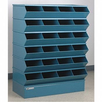 STACKBIN J4607 Sectional Bin Unit 24 Blue 47-1/2 in H, 45NH65