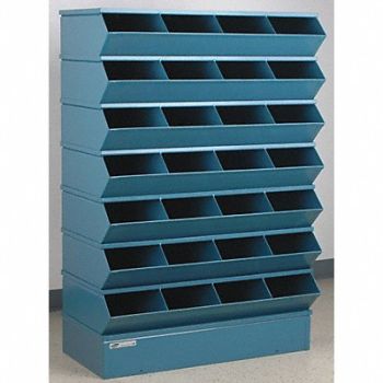 STACKBIN J4608 Sectional Bin Unit 28 Blue 54-3/8 in H, 45NH67
