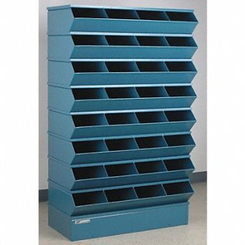 STACKBIN J4609 Sectional Bin Unit 32 Blue 61-1/4 in H, 45NH69
