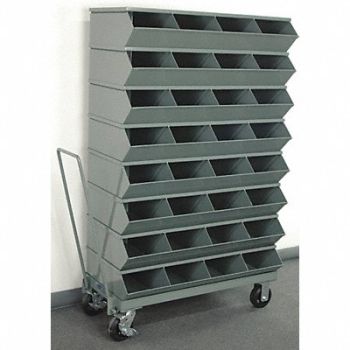 STACKBIN J4619 Sectional Bin Unit 32 Gray 60-5/8 in H, 45NH88