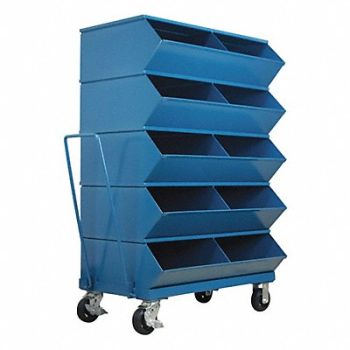 STACKBIN J4626 Sectional Bin Unit 10 Blue 58-5/8 in H, 45NJ04