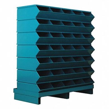 STACKBIN J4628 Sectional Bin Unit 35 Blue 41 in H, 45NJ08