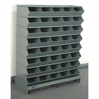 STACKBIN J4629 Sectional Bin Unit 40 Gray 46-1/2 in H, 45NJ09