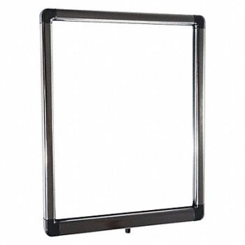 VISIONTRON Sign Frame Polished Chrome 14 in H, 45NT73