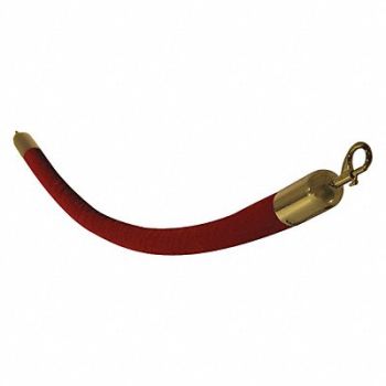 VISIONTRON Barrier Rope Velour Maroon 6 ft., 45NT90