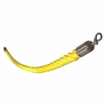 VISIONTRON Barrier Rope Polypropylene Yellow 10 ft., 45NT94