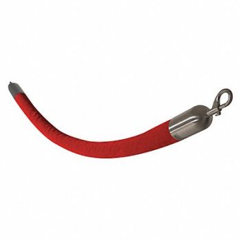 VISIONTRON Barrier Rope Velour Red 6 ft., 45NU04