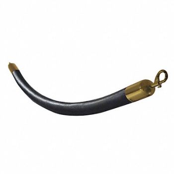 VISIONTRON Barrier Rope Naugahyde Black 6 ft., 45NU06