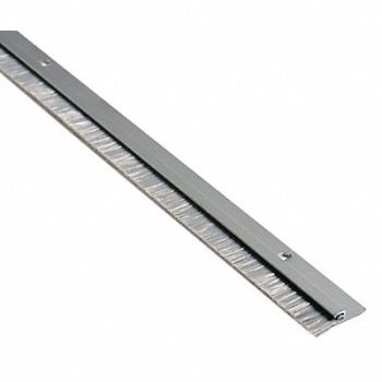 NATIONAL GUARD Door Sweep 7 ft A. Aluminum Nylon Brush, 45NW10