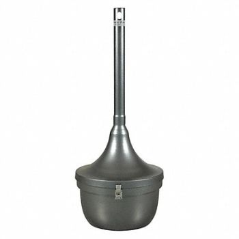 TOUGH GUY K2499 Cigarette Receptacle 4-1/2 gal Charcoal, 45NY51