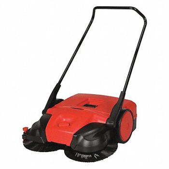 BISSELL COMMERCIAL Walk Behind Sweeper Poly 13.2 gal., 45NY61