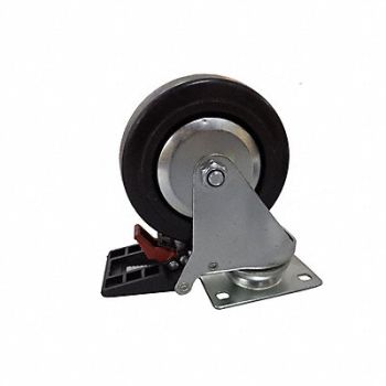 WESTWARD Swivel Tpr Caster with Brake 5x2, 45P723