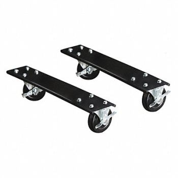 HALLOWELL Caster Kit Powder Coat 26-1/2in.D x 4inW, 45PD77