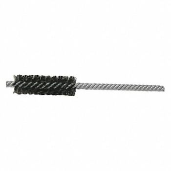 WESTWARD Double Spiral Tube Brush 0.008 Wire PK10, 45PE87