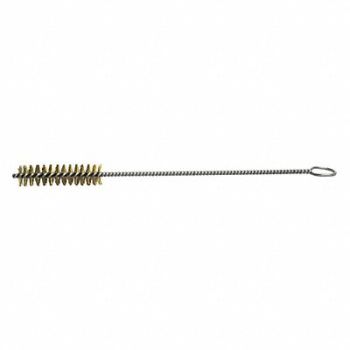 WESTWARD Hand Tube Brush 8 L Brass PK10, 45PE95