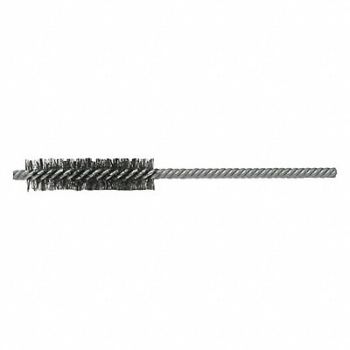 WESTWARD Double Spiral Tube Brush 1/4 Trim L PK10, 45PF17