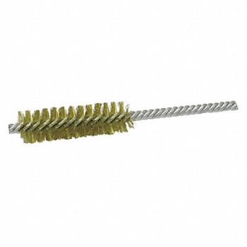 WESTWARD Double Spiral Tube Brush Brass PK10, 45PF18