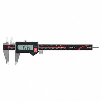 MAHR Digital Caliper 40mm Jaw 0 to 6 in.Range, 45PG10