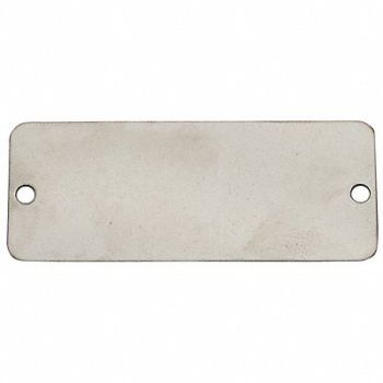 C.H. HANSON Blank Tag 3 in W Silver Aluminum PK100, 45PH05