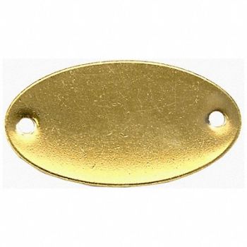 C.H. HANSON Blank Tag 2 - 1/16 in.W Gold Brass PK100, 45PH06