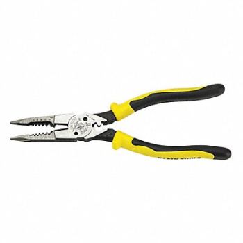 KLEIN TOOLS All Purpose Pliers w/Crimper 8-3/8 in L, 45PZ57