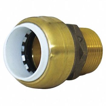 GRAINGER APPROVED Male Adapter Brass 1.85in. L 5/8in. dia., 45RF54