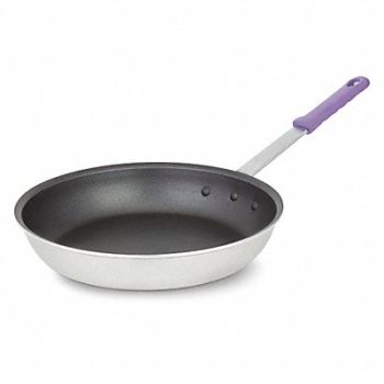VOLLRATH Fry Pan Silver/Black 2-1/4 in Inside D, 45RJ66