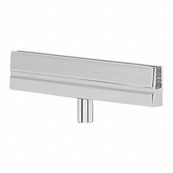 LAWRENCE METAL Sign Holder Polished Chrome 6 in L, 45RL53