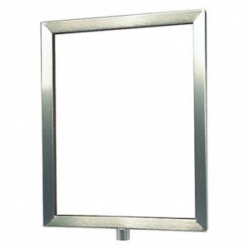 LAWRENCE METAL Acrylic Sign Satin Chrome 14 in L, 45RL58