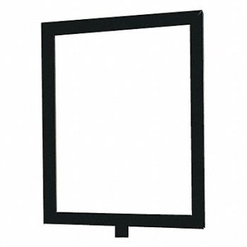 LAWRENCE METAL Acrylic Sign Black 14 in L, 45RL62