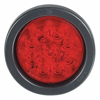 FEDERAL SIGNAL Stop/Turn/Tail Light Round Red, 45TN82