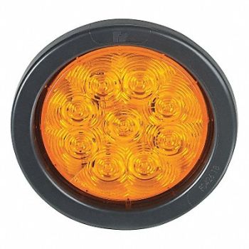 FEDERAL SIGNAL Turn Lamp Round Amber, 45TN86