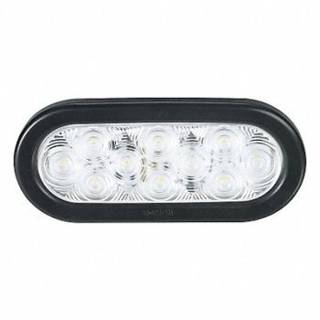 FEDERAL SIGNAL Back Up Lamp Oval Clear 6-3/8 L, 45TN89