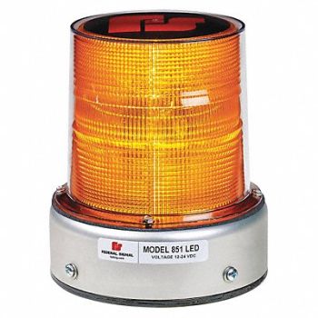 FEDERAL SIGNAL Beacon Light Amber Flashing, 45TP08