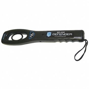 METAL DEFENDER Handheld Metal Detector LED Black 1 lb., 45TR93