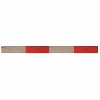 ORALITE Reflective Tape Red/White 24 in.L 2 in.W, 45TT04