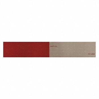 ORALITE Reflective Tape Red/White 12 in.L 2 in.W, 45TT06