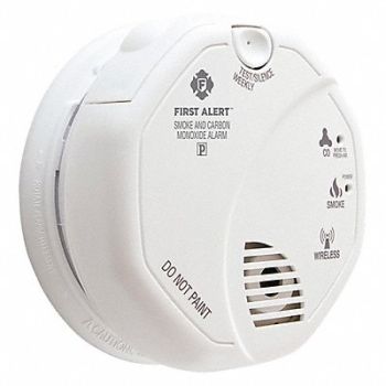 FIRST ALERT CO2 and Smoke Alarm AA Alkaline, 45TT76