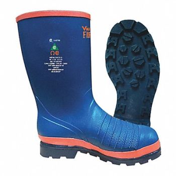 ALLIANCE MERCANTILE INC Flash Fire Boots Mid-Calf Rubber 14D PR, 45TU65