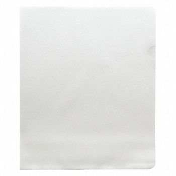 GRAINGER APPROVED File Jacket Clear 8-1/2 x 11 in PK25, 45TU80