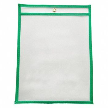 GRAINGER APPROVED Shop Ticket Holder Green 10 in W PK15, 45TU82