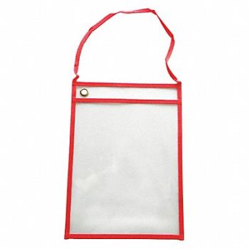 GRAINGER APPROVED Shop Ticket Holder Red 10 in W PK25, 45TU84