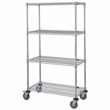 GRAINGER APPROVED Wire Shlvng 24x69x60in Shlf Cap 600lb, 45TW22